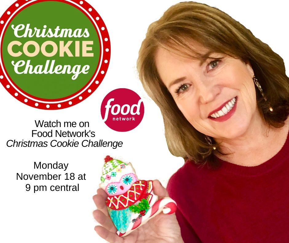 Suzy Cravens Of Advance Components Competes In Food Network S Christmas Cookie Challenge